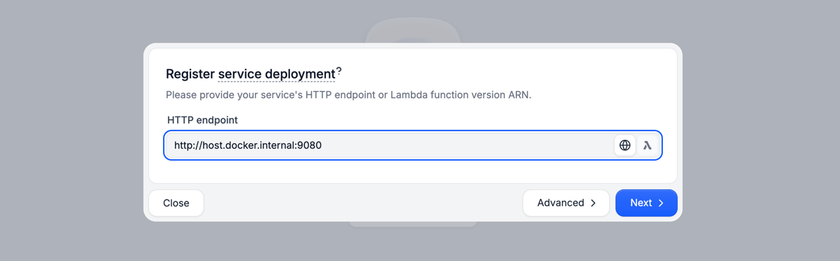 Restate registration