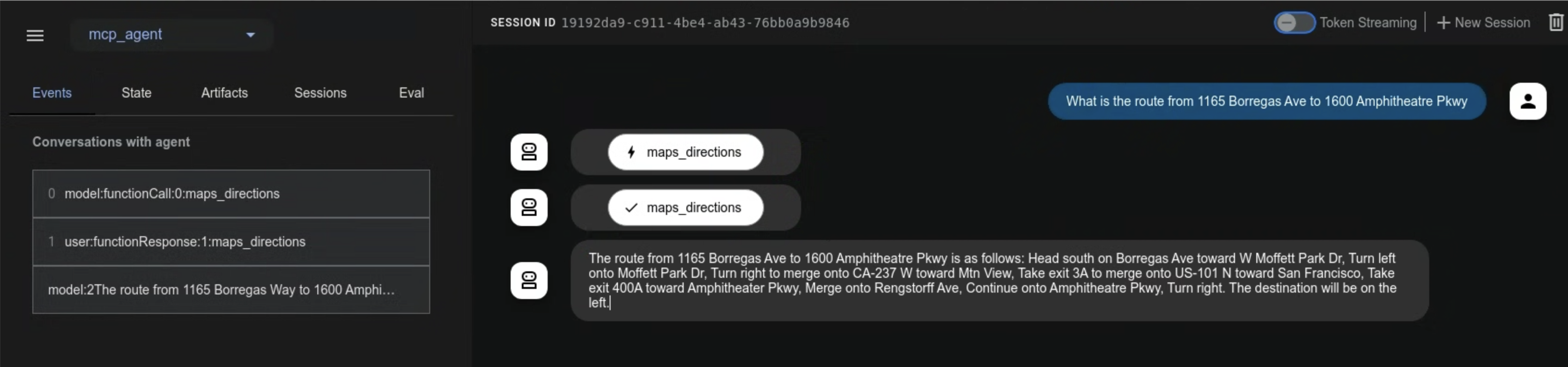 ADK 웹과 MCP - Google Maps 예제